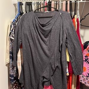 3/4 Length Sleeve Maurices Gray Cardigan
